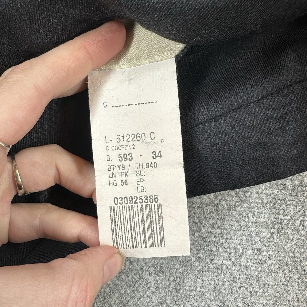 Lauren Ralph Lauren 44L 38x31 Wool Suit Charcoal Gray 2 Button Made Canada - Picture 15 of 15
